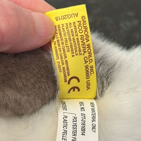 Baby Bunny Tan Miyoni Tots Aurora Plush Stuffed Animal 7" Easter Basket - Picture 8 of 9